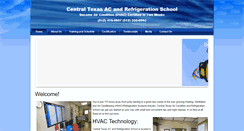 Desktop Screenshot of centraltexasacandrefrigerationschool.com